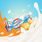 Roshen Caramel Candy Sweet Drop With Milky Filling, Kosher And Halal, Delicious, Flavorful Sweets Bulk Candy 1Kg/2.2Lb
