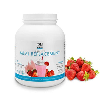 Yes You Can! Meal Replacement Shake, 15 Servings, 20g Protein, 0g Added Sugars, Strawberry Flavor