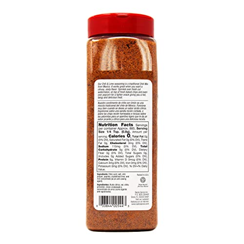 Badia Chile & Lime Seasoning, Spicy Blend of Chili Peppers & Lime, 25 oz, Pack of 4, Model B07H9JTPF7