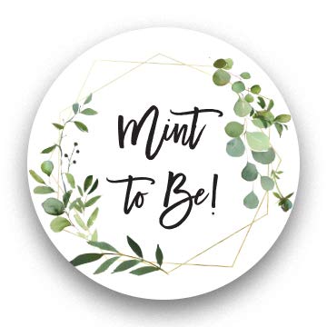 1'' Round Mint To Be Candy Favor Stickers - 126 Labels