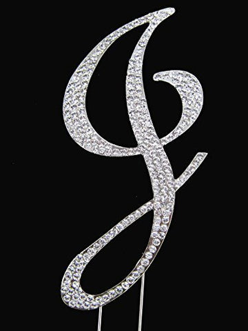 Rhinestone Cake Topper Letter J By Other