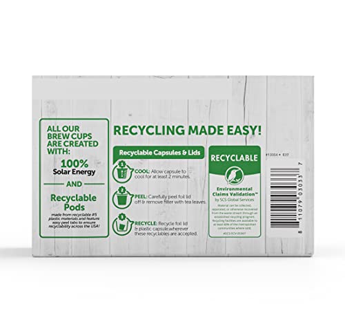 Super Organics Focus Support Coffee Brew Cups, Medium Roast, 60ct, Keurig K-Cup Compatible, USDA Certified, Vegan, Non-GMO