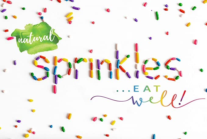 Dye Free Sprinkles - Natural Rainbow Sprinkle - No Artificial Dyes - Kid Friendly - 100% Natural, Gluten Free, Vegan, Lactose Free, Bulk - 1.5 Pounds