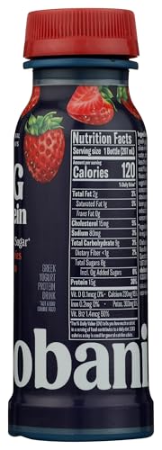 Chobani 15g Protein Lowfat Greek Yogurt Drink Strawberries & Cream 7 fl oz