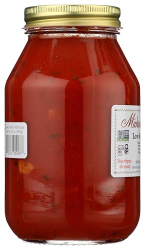 Michaels Of Brooklyn Low Sodium Tomato Sauce with Fresh Basil, Gluten Free, 32 oz (Pack of 2)
