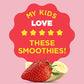 Motts Fruit Smoothies Strawberry Banana, 4.2 oz Clear Pouches, 24 Count (6 Packs of 4), Non-dairy, Made With Oatmilk, Made With