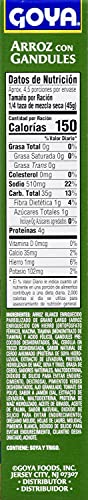 Goya Rice & Pigeon Peas Arroz con Grandules , 7oz., Pack of 12