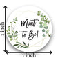 1'' Round Mint To Be Candy Favor Stickers - 126 Labels