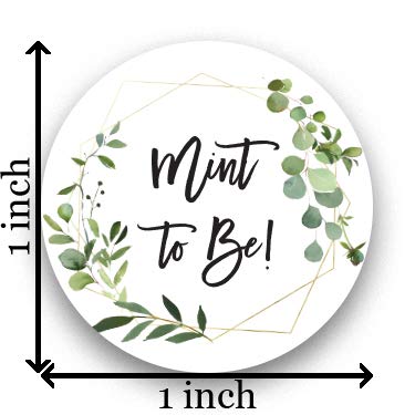 1'' Round Mint To Be Candy Favor Stickers - 126 Labels