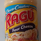 Ragu Cheesy Creations Sauce 16oz Jar (Pack of 4) (Choose Flavor Below) (Four Cheese)