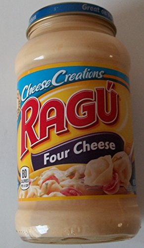 Ragu Cheesy Creations Sauce 16oz Jar (Pack of 4) (Choose Flavor Below) (Four Cheese)