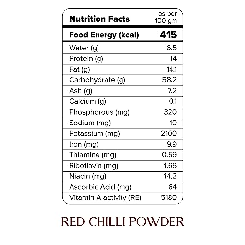 Darsa Organics Indian Red Chili Powder 3.5 oz - USDA Certified Red Chili Powder Organic, Non-GMO, Kosher, Food Grade PET Jar, Gl