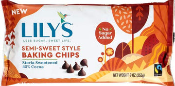Lilys Sweets Semi-Sweet Style Baking Chips 9 Ounce