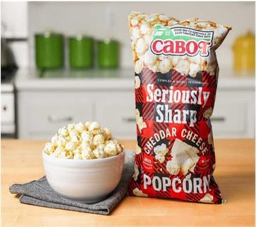 Cabot Creamery Seriously Sharp Cheddar Cheese Popcorn 1X 4.5Oz Bag