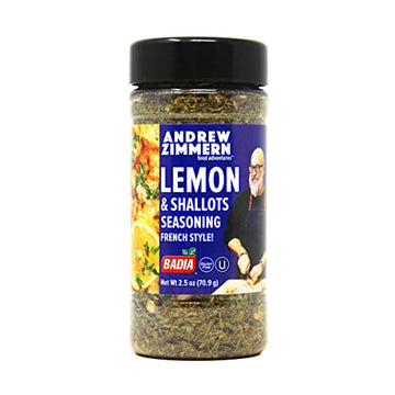 Badia Andrew Zimmern Lemon & Shallots Seasoning French Style (French Kiss), 2.5 Oz (Pack Of 6)