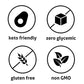 Wholesome Yum Besti Natural Sugar Substitute - Keto Granulated Monk Fruit Sweetener Blend With Allulose (No Erythritol) - Non GMO  Zero Calorie  Zero Carb  Sugar Free  No Aftertaste (12 oz  2 Pack)