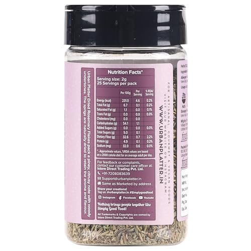 Urban Platter Dried Rosemary Flakes, 50G