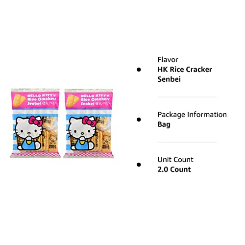 Hello Kitty Senbei Rice Crackers 112G (3.95Oz) - Snacks, Rice Cracker, Cookies, Great Snacks On The Go, For Adults, Children, Pa