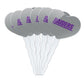 GRAPHICS & MORE Cupcake Picks Set of 6, Acrylic, University of Mount Union Heart Decoration, One Size, Model CUPCAKE.HEART.CLCMUC.Z007792