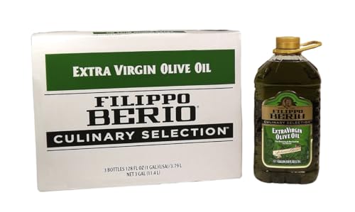 Filippo Berio Extra Virgin Olive Oil 1 Gallon, Pack Of 3