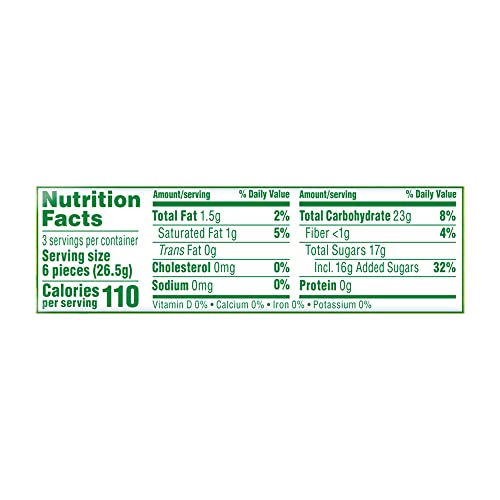 Mamba Sour Fruit Chews Candy, 18 Pieces (Pack Of 24)