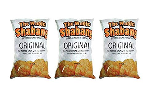 The Whole Shabang Potato Chips - 6 Oz. Bag (Original, 3 Pack) + Bonus Snack Clip