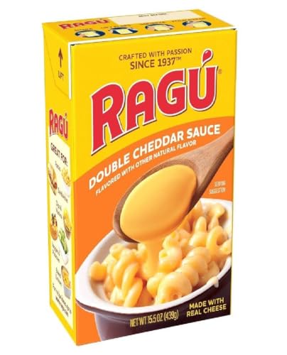 Ragu Cheesy Sauce 16oz Jar (Pack of 4) (Choose Flavor Below) (Double Cheddar)