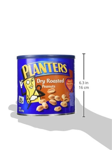 Planters Dry Roasted Peanuts Made With Sea Salt 52 Ounce Container