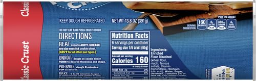 Pillsbury Classic Pizza Crust, Pizza Dough, 13.8 oz
