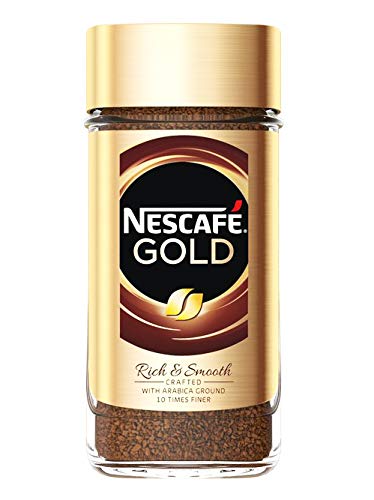 NESCAFE Gold Rich & Smooth Taste Crafted with Arabica Ground Coffee Beans 10 Times Finer Instant Coffee Beverages for a Perfect 