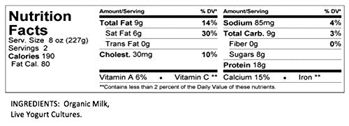 Maple Hill Creamery Organic Plain Greek Yogurt, 16 Oz