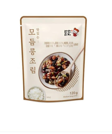 Jaaein Seasoned Mixed Beans 400G (14Oz) - Korean Soy Sauce Braised Beans - Sweet & Savory Traditional Side Dish - Protein-Rich Korean Banchan  Ready To Eat. Traditional Korean Side Dish_120G