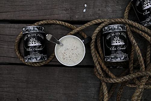 The Black Pearl Clam Chowder, New England Style, Condensed Soup, 15 Ounce (Pack of 6) - Famous Flavor, Perfect for Quick Meals