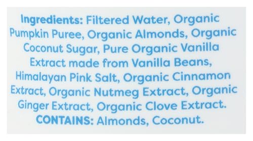 MALK Organic Pumpkin Spice Almond Milk - 28 fl oz - Non GMO - Clean, Simple Ingredients