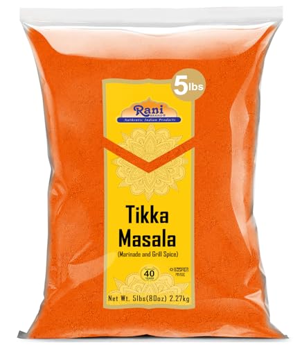 Rani Tikka Masala Indian 7-Spice Blend 80Oz (5Lbs) 2.27Kg Bulk ~ All Natural | Salt-Free | Vegan | No Colors | Gluten Friendly | Non-Gmo | Indian Origin
