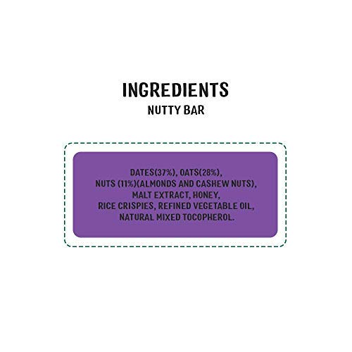 Timios Nutty Bar | Healthy Snack For Kids | Natural Energy Food Product For Toddlers | Nutritious And Ready To Eat | Children 4+