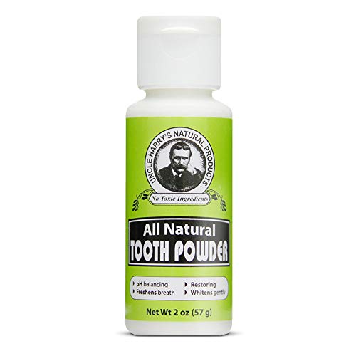 Uncle Harrys Unscented Remineralizing Tooth Powder | All Natural Enamel Support & Whitening Toothpaste For Sensitive Teeth | Pow