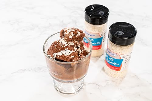 Bakerpan White Nonpareils Sprinkles - 7 Ounces White Sprinkles For Cake Decorating - Edible Nonpareils For Cupcakes, Ice Cream,