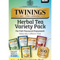 Twinings Herbal Tea Variety Pack, 20 Count (Pack Of 6), Formerly Assorted Herbal, Includes 5 Flavours, Naturally Caffeine-Free, Enjoy Hot Or Iced | Packaging May Vary