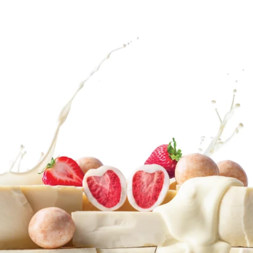 KD Chocolates Tru Frü Hyper-Dried Strawberries in Crème, 4.2 oz - Natural Freeze-Dried Snack