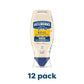 Hellmanns Real Mayonnaise Squeeze Bottle Made from 100% Recycled Plastic  No-Mess Cap  Condiment for Sandwiches  Salads  Mayo Made with Cage Free Eggs  Gluten Free  11.5 Fl Oz (Pack of 12)
