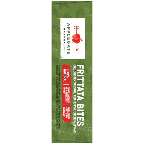 Applegate Farms Chicken Sausage, Red Pepper, Onions & Spinach Frittata Bites, 8.4 OZ