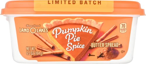 Land O Lakes Pumpkin Pie Spice Butter Spread, Spreadable, 6.5 oz tub