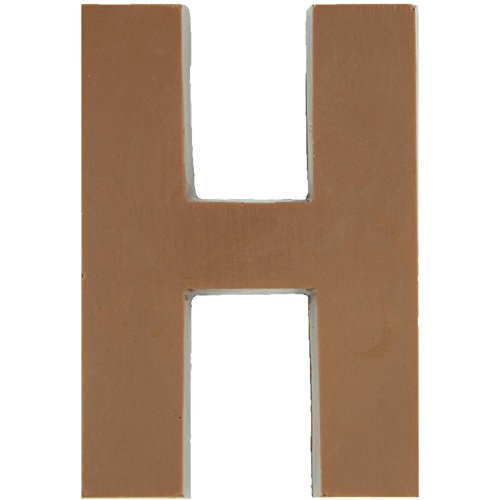 Philadelphia Candies Solid Milk Chocolate Alphabet Letter H, 1.75 Ounce Novelty Gift