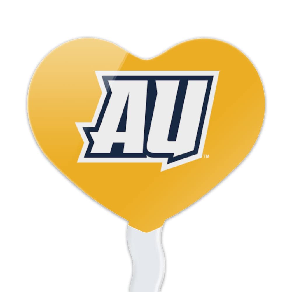 GRAPHICS & MORE Cupcake Picks Set of 6, Acrylic, Averett University Heart Love Design, Model CUPT.HRT.ACR.6PK.CLCACV500B