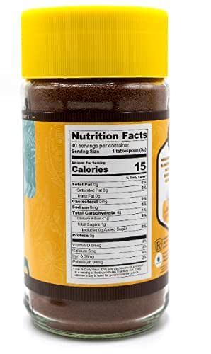 Nukaf By Gourmanity Instant Chicory Coffee Alternative, Brews Like Regular Coffee, All Natural 100% Chicory Root Powder, Great For Your Daily Drink, Rich In Prebiotics, Kosher, 7Oz Jars (Pack Of 2)