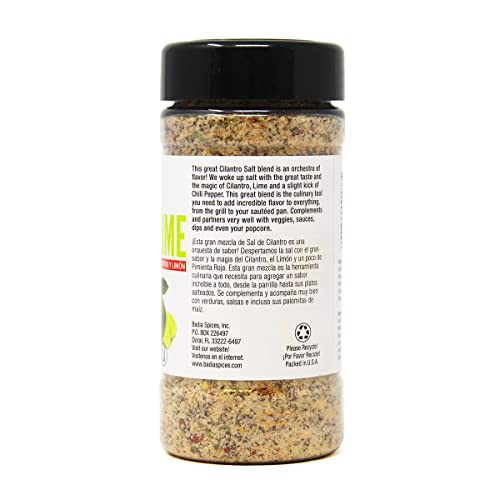 Badia Cilantro Lime Pepper Salt, 8 oz (Pack of 6)