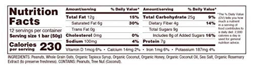 BOBS PNUTBT COCONUT OATS ( 12 X 1.76 OZ   )
