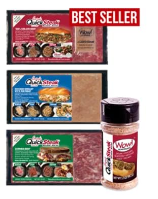Gary's QuickSteak Wow! Seasoning | No MSG | Adds Flavor to Beef, Poultry, Soup, Sandwiches, French Fries, Popcorn and More | Mad