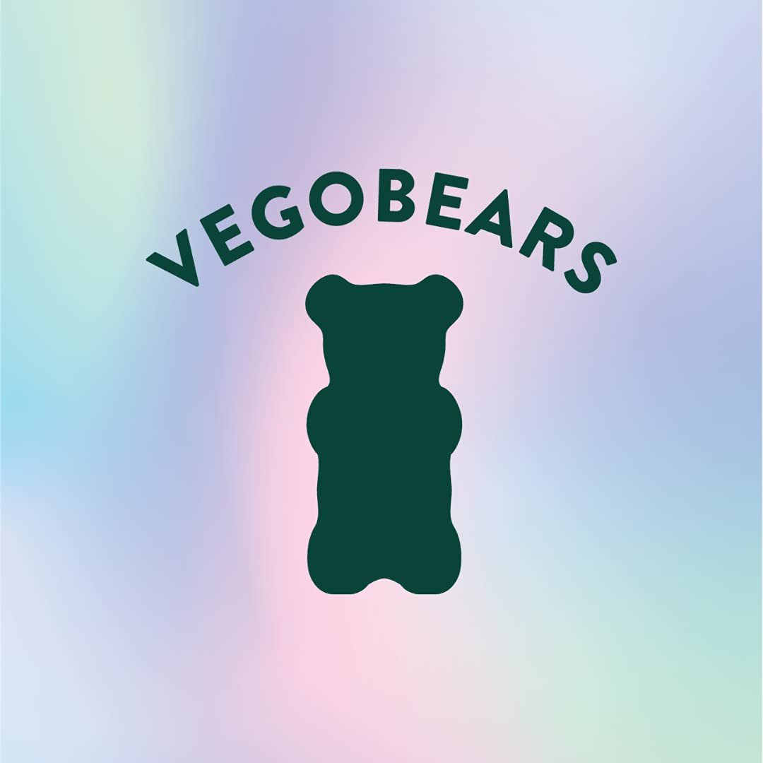 Candy People VegoBears Venice Beach Vegan Gummy Bears Organic Gummy Bears, Non-GMO, Lemon, Apple, & Pineapple Gummies 4 Ounce (6